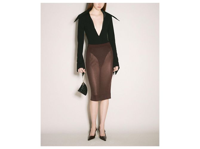 Portafoglio monete SADE TRIANGLE in agnello Saint Laurent AAAJU Nero - vista 10