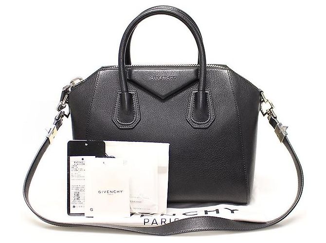 Givenchy Antigona Small Black Goatskin Schwarz - Ansicht 2
