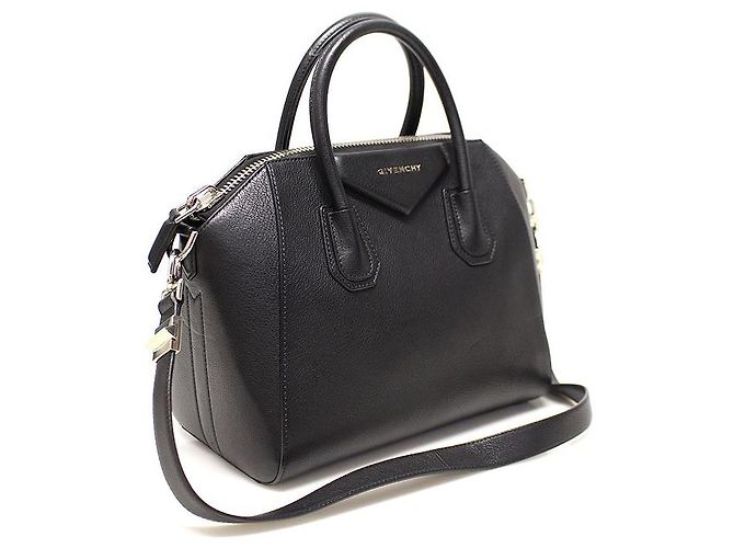 Givenchy Antigona Small Black Goatskin Schwarz - Ansicht 3