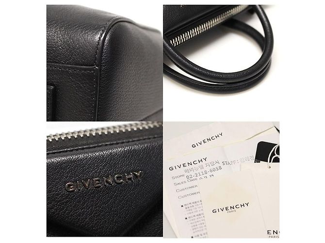 Givenchy Antigona Small Black Goatskin Schwarz - Ansicht 7