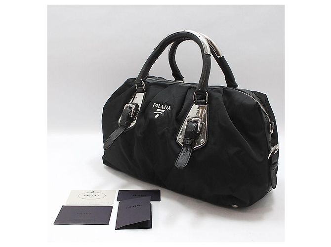 Prada Pocono Fabric Nylon Tote Bag Black Schwarz - Ansicht 2