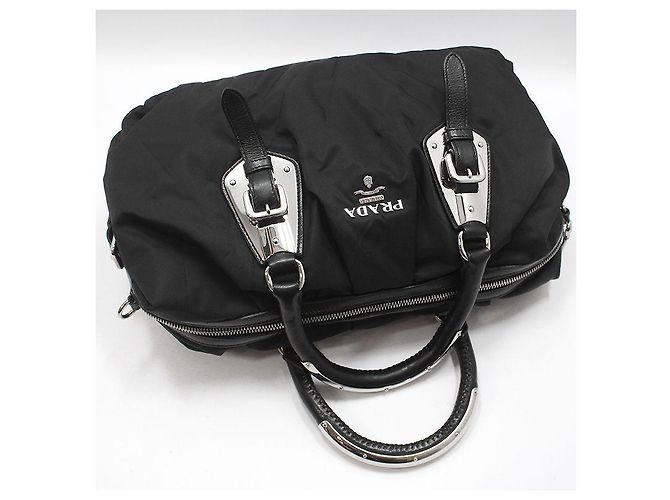 Prada Pocono Fabric Nylon Tote Bag Black Schwarz - Ansicht 3