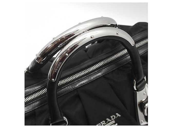 Prada Pocono Fabric Nylon Tote Bag Black Schwarz - Ansicht 7