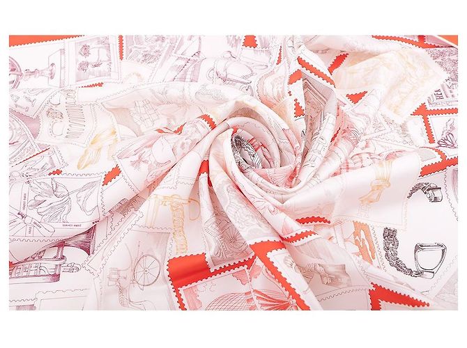 Hermès Pañuelo de sarga de seda Multicolor - vista 10