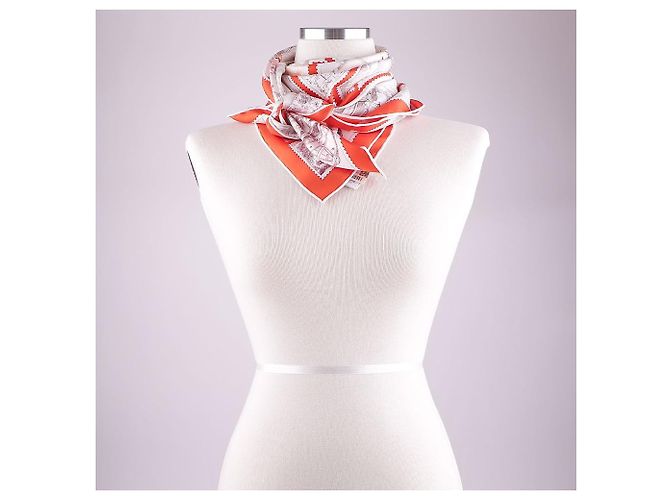 Hermès Pañuelo de sarga de seda Multicolor - vista 12