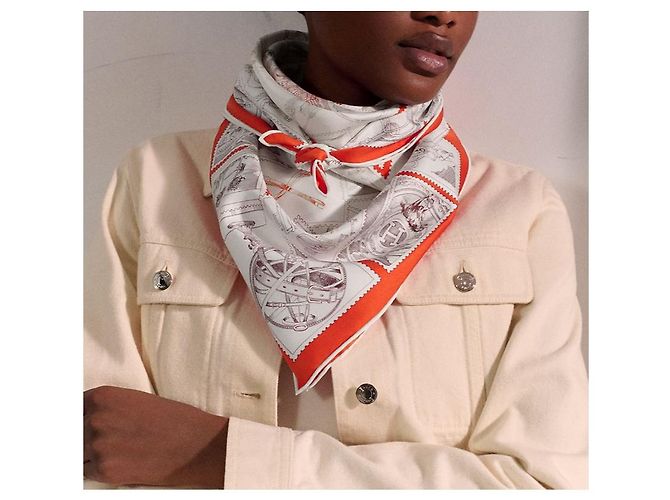 Hermès Pañuelo de sarga de seda Multicolor - vista 5