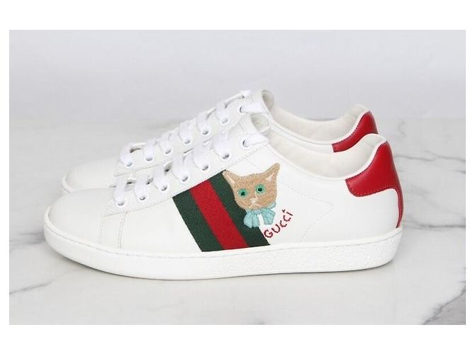 Gucci Ace Cat Bestickte Sneaker Mehrfarben - Ansicht 4
