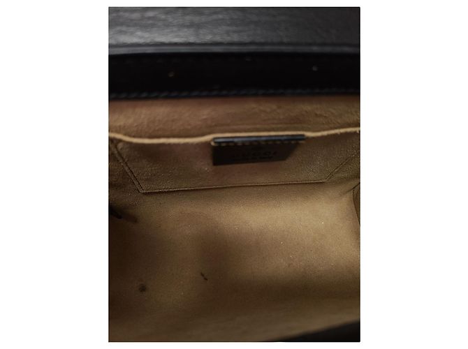 Gucci Piccola borsa a catena in pelle GG Supreme Padlock Nero - vista 4