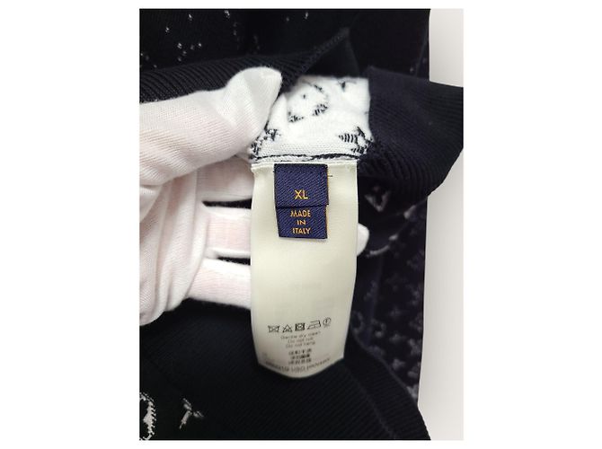 Louis Vuitton Strickpullover mit schwarzem Monogramm-Verlauf und Rundhalsausschnitt - Ansicht 5