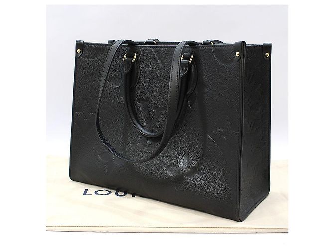 Louis Vuitton Borsa a Spalla Monogram Empreinte OnTheGo MM Nero - vista 2