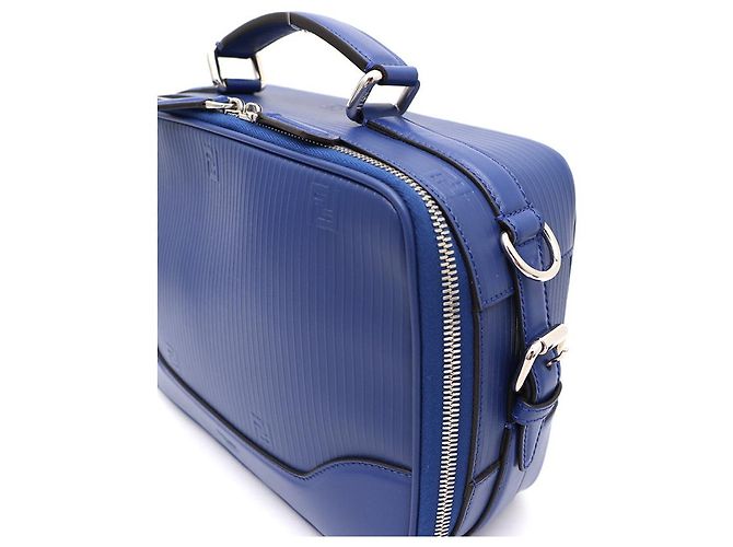 Fendi Borsa messenger e borsa a tracolla con motivo logo FF Blu - vista 16