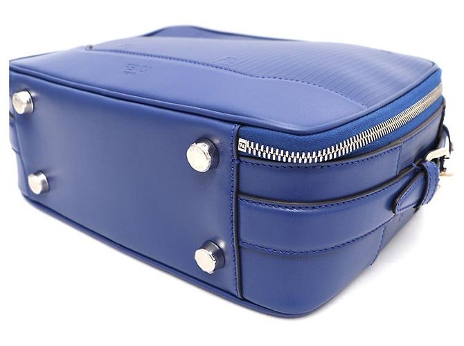 Fendi Borsa messenger e borsa a tracolla con motivo logo FF Blu - vista 18