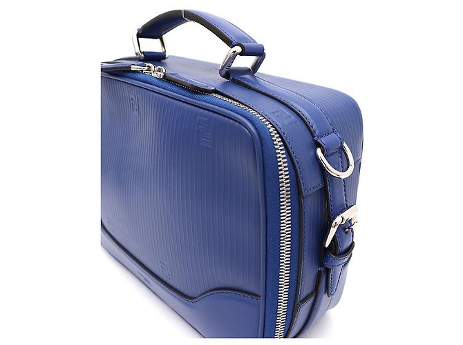 Fendi Borsa messenger e borsa a tracolla con motivo logo FF Blu - vista 6
