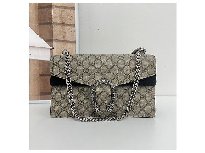 Gucci Borsa a tracolla Dionysus con catena Nero - vista 2