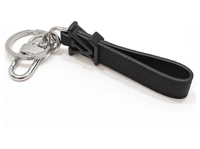 Louis Vuitton LV Aerogram Bag Charm Keyring Key Holder Black - view 4