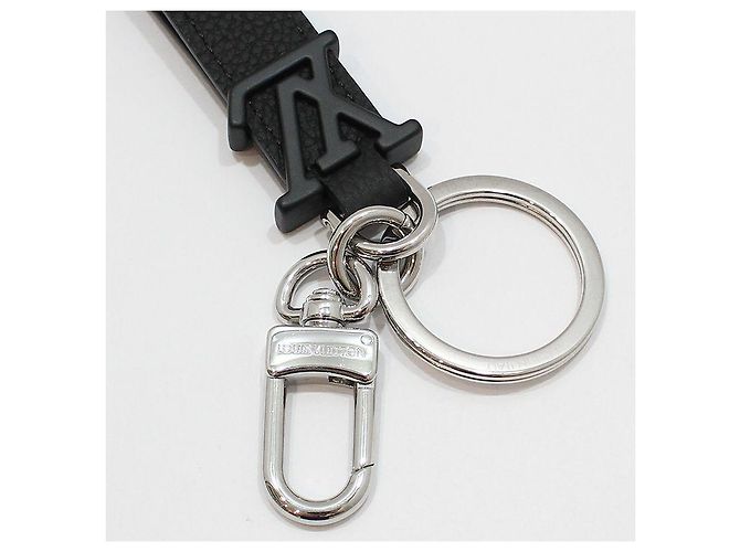 Louis Vuitton LV Aerogram Bag Charm Keyring Key Holder Black - view 5