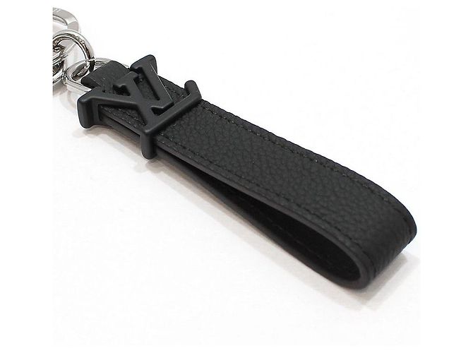 Louis Vuitton LV Aerogram Bag Charm Keyring Key Holder Black - view 6