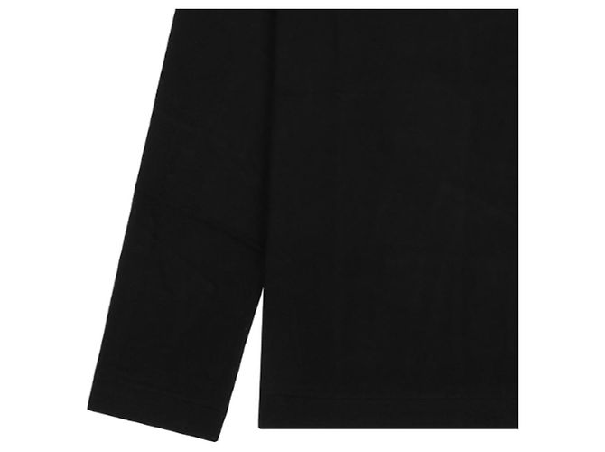 Comme Des Garcons Langarm-T-Shirt mit rotem Patch Schwarz - Ansicht 5