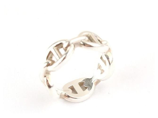 Ring Hermès Anello Chandal in Argento Taglia Multicolore - vista 2