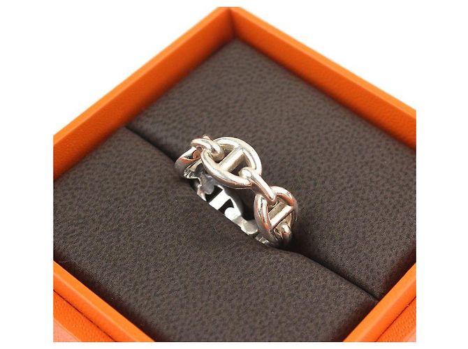 Ring Hermès Anello Chandal in Argento Taglia Multicolore - vista 4