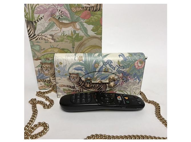 Horsebit 1955 Gucci Borsa a Spalla Portafoglio Horsebit Tiger UTJAC Multicolore - vista 10