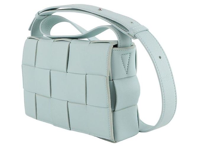 Bottega Veneta Borsa a tracolla Intrecciato Cassette Blu - vista 2