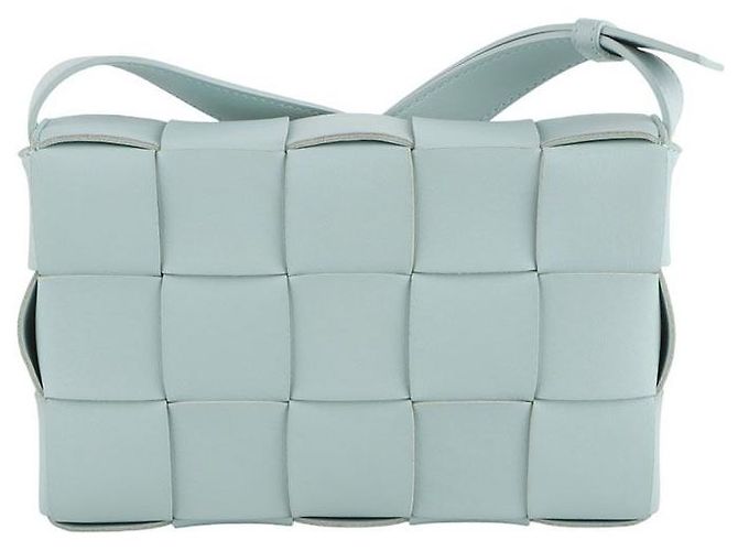 Bottega Veneta Borsa a tracolla Intrecciato Cassette Blu - vista 3