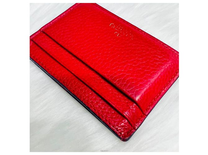 Valentino Portacarte Red Rockstud Rosso - vista 4
