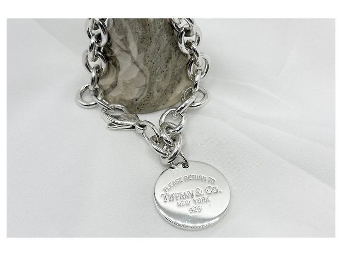 Tiffany & Co Bracciale Return to Tiffany con ciondolo tondo Argento - vista 3