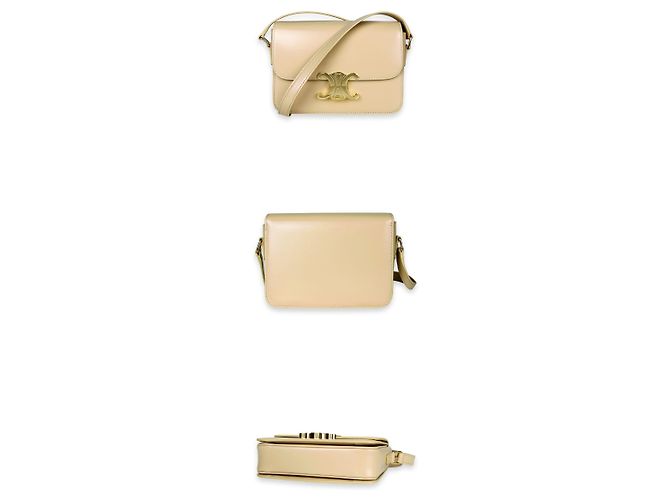Céline Borsa a tracolla Triofe in pelle di vitello sottile (Oat Beige) Arancione - vista 2