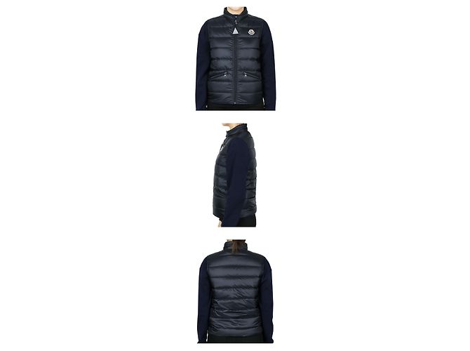 Leichte Daunenweste Moncler Kids Gui (Navy) Schwarz - Ansicht 2