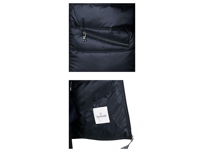 Leichte Daunenweste Moncler Kids Gui (Navy) Schwarz - Ansicht 4