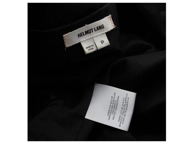 Helmut Lang Black Ramskin Asymmetrical Short Jacket - view 3