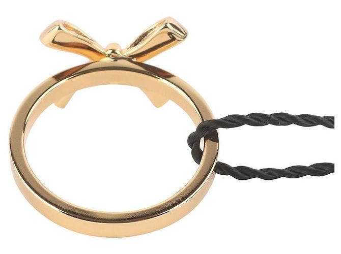Fendi Goldener Schleifenring Größe - Ansicht 4