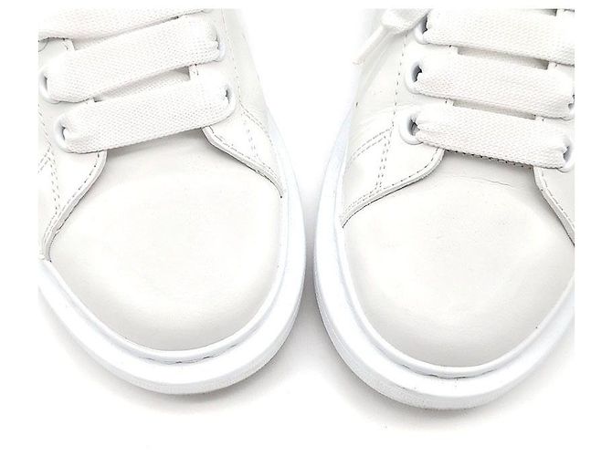Sneakers Oversole Crystal Alexander McQueen Argento - vista 4