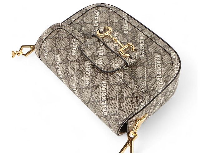 Horsebit 1955 Gucci Borsa a tracolla mini Horsebit Balenciaga Hacker Project Multicolore - vista 4