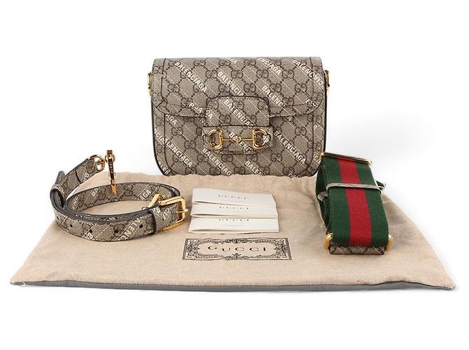 Horsebit 1955 Gucci Borsa a tracolla mini Horsebit Balenciaga Hacker Project Multicolore - vista 8
