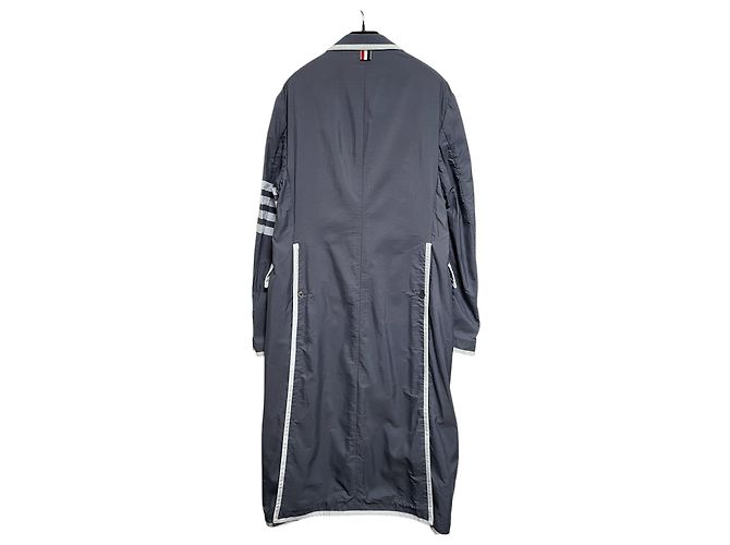 Thom Browne Langer Nylonmantel Braun - Ansicht 2
