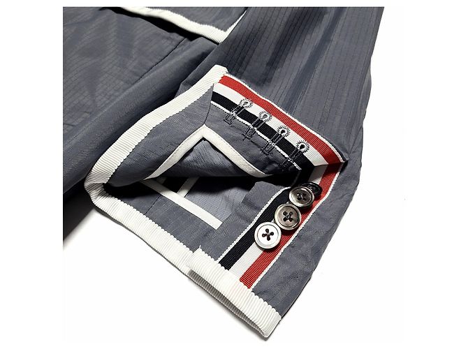 Thom Browne Langer Nylonmantel Braun - Ansicht 4