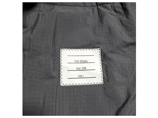 Thom Browne Langer Nylonmantel Braun - Ansicht 7