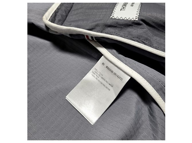Thom Browne Langer Nylonmantel Braun - Ansicht 8