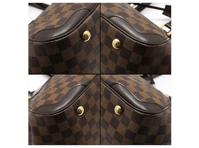 Louis Vuitton Borsa Tote Damier Ebene Verona PM Marrone - vista 10