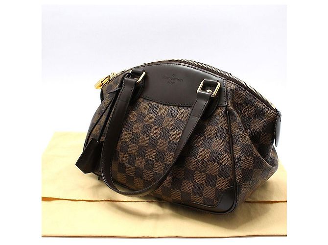 Louis Vuitton Borsa Tote Damier Ebene Verona PM Marrone - vista 2