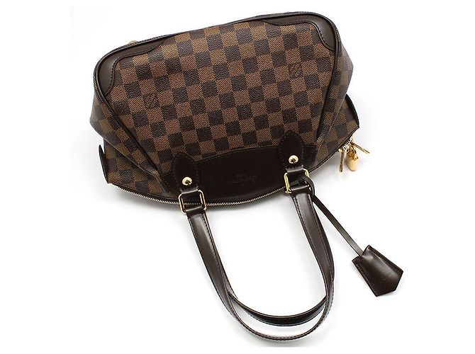 Louis Vuitton Borsa Tote Damier Ebene Verona PM Marrone - vista 3