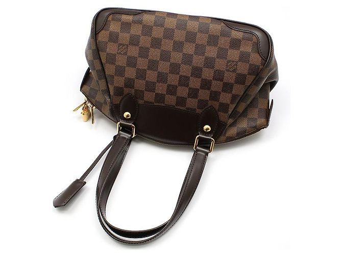 Louis Vuitton Borsa Tote Damier Ebene Verona PM Marrone - vista 4