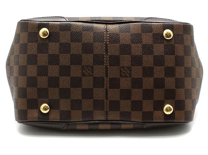 Louis Vuitton Borsa Tote Damier Ebene Verona PM Marrone - vista 5