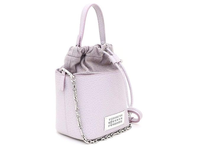 Maison Martin Margiela Borsa a secchiello con catena, tote e crossbody Porpora - vista 2