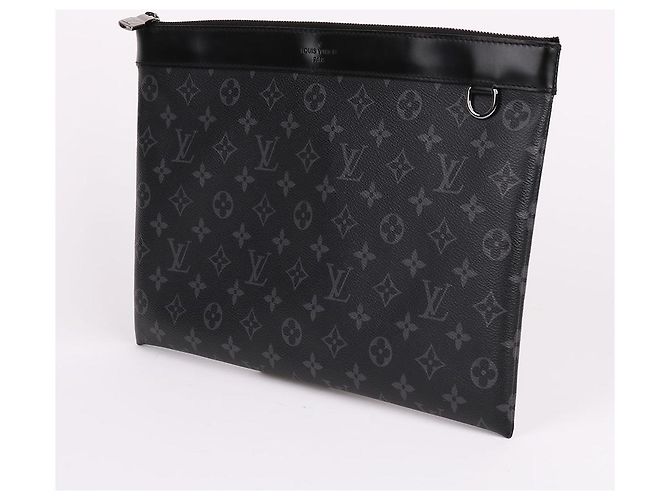 Louis Vuitton Pochette Discovery Black Clutch Bag Nero - vista 3