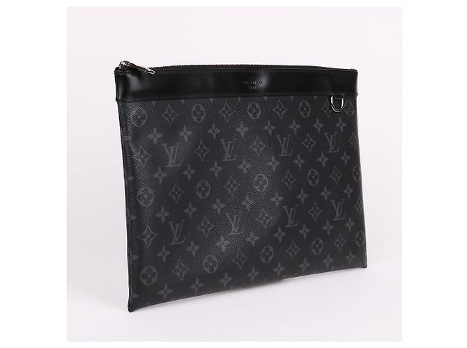 Louis Vuitton Pochette Discovery Black Clutch Bag Nero - vista 4