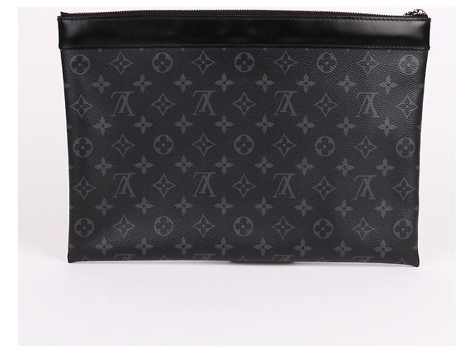Louis Vuitton Pochette Discovery Black Clutch Bag Nero - vista 5